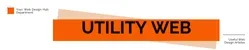 Utility Web logo for blogging websites that share design tips for web designers